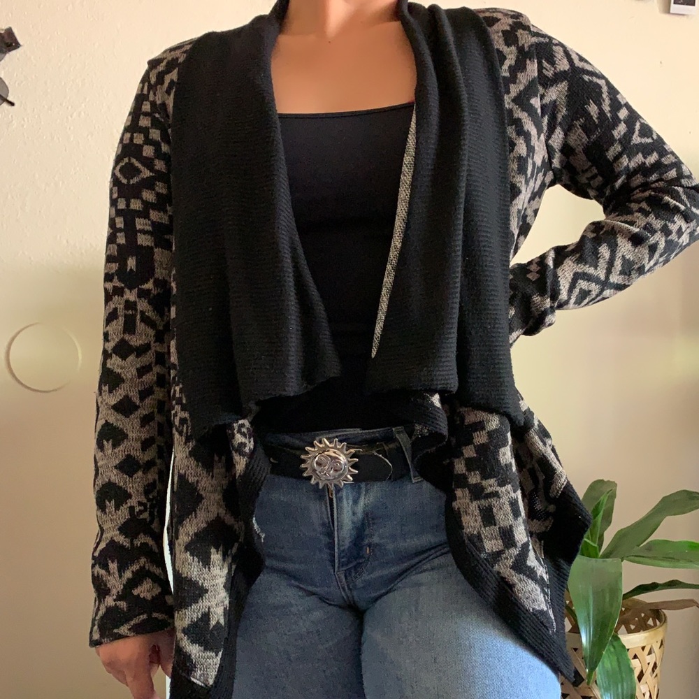 Tribal print cardigan